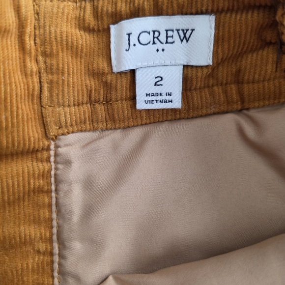 J.Crew Skirt Warm Amber Mercantile Corduroy A-Line Short - Picture 5 of 5